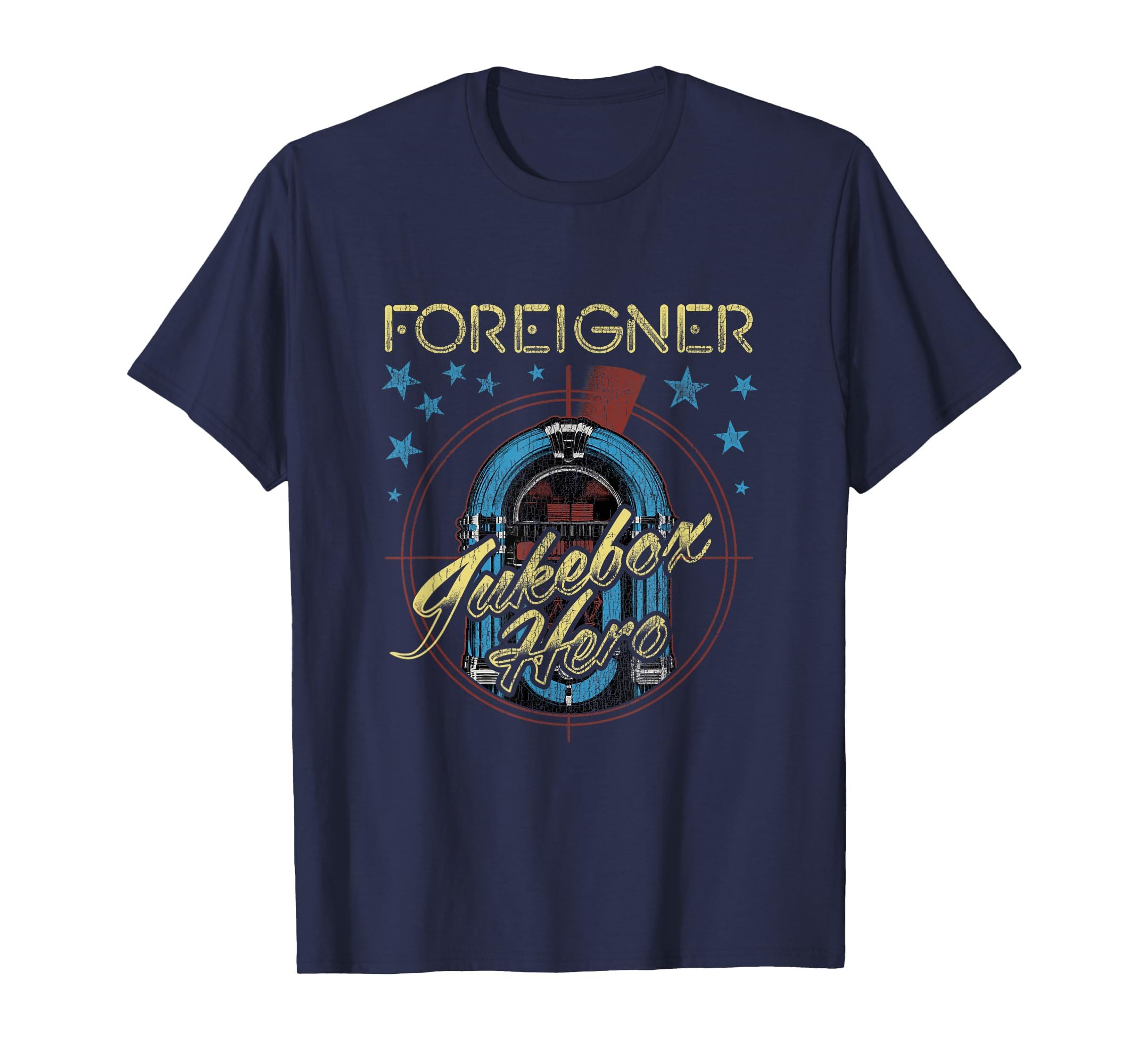 Foreigner Rock Band Jukebox American T-Shirt - Aesthetic Graphic Men Women - T-Shirt, Sweatshirt, Hoodie