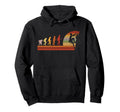Evolution Rock Climbing Silhouette Hoodie - Fun Novelty Design Men Women - T-Shirt, Sweatshirt, Hoodie