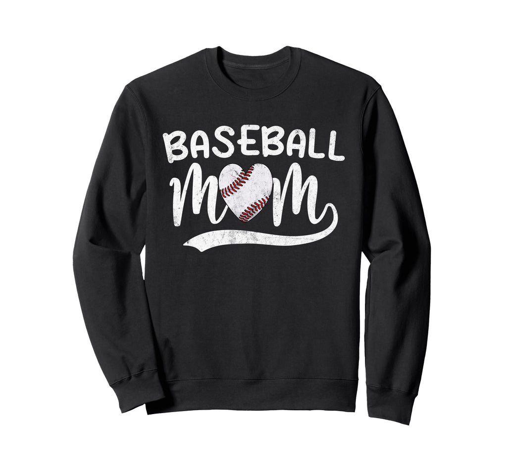 Baseball Mom Mama Sporty Player Sweatshirt - Fun Novelty Design Unisex - T-Shirt, Sweatshirt, Hoodie
