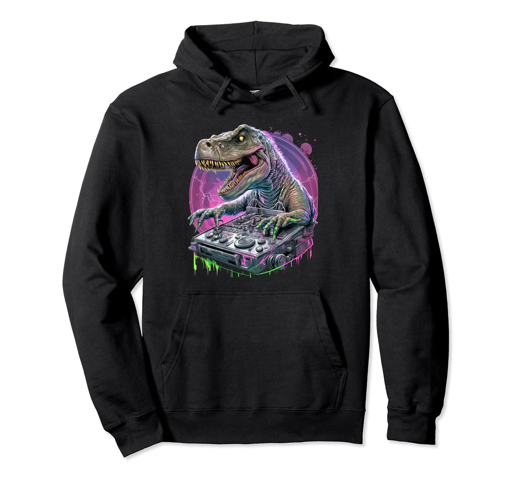 Vaporwave Aesthetic T Rex Dinosaur Hoodie - Novelty Apparel Unisex - T-Shirt, Sweatshirt, Hoodie