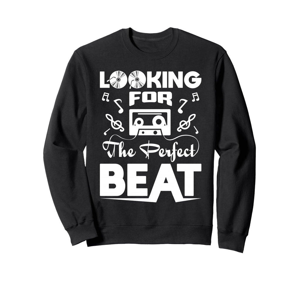Looking Beat Tape Audio Cassette Sweatshirt - Unique Graphic Unisex - T-Shirt, Sweatshirt, Hoodie