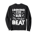 Looking Beat Tape Audio Cassette Sweatshirt - Unique Graphic Unisex - T-Shirt, Sweatshirt, Hoodie
