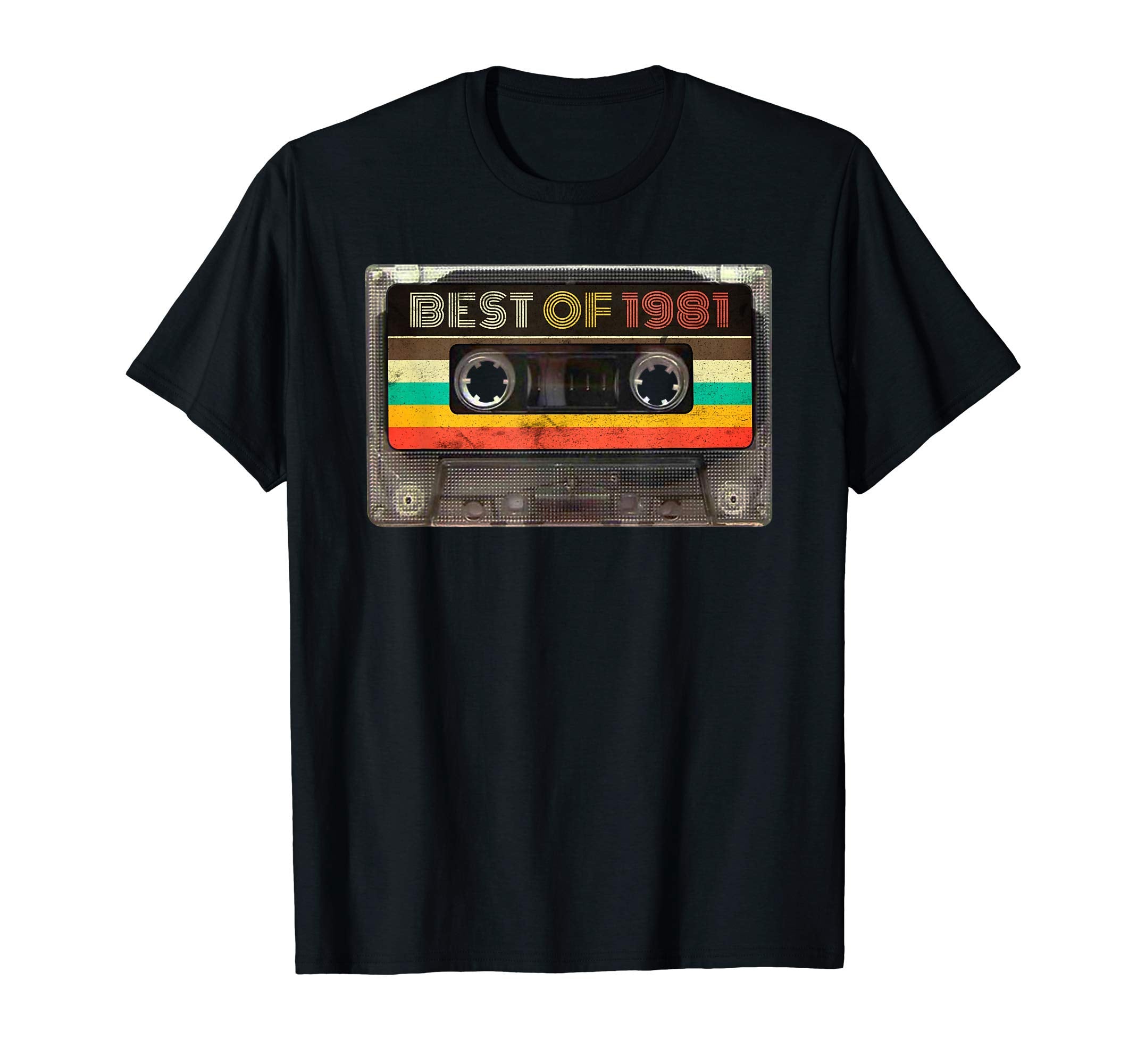 Best 1981 40Th Birthday Gifts Cassette Tape T-Shirt - Graphic Print Unisex - T-Shirt, Sweatshirt, Hoodie