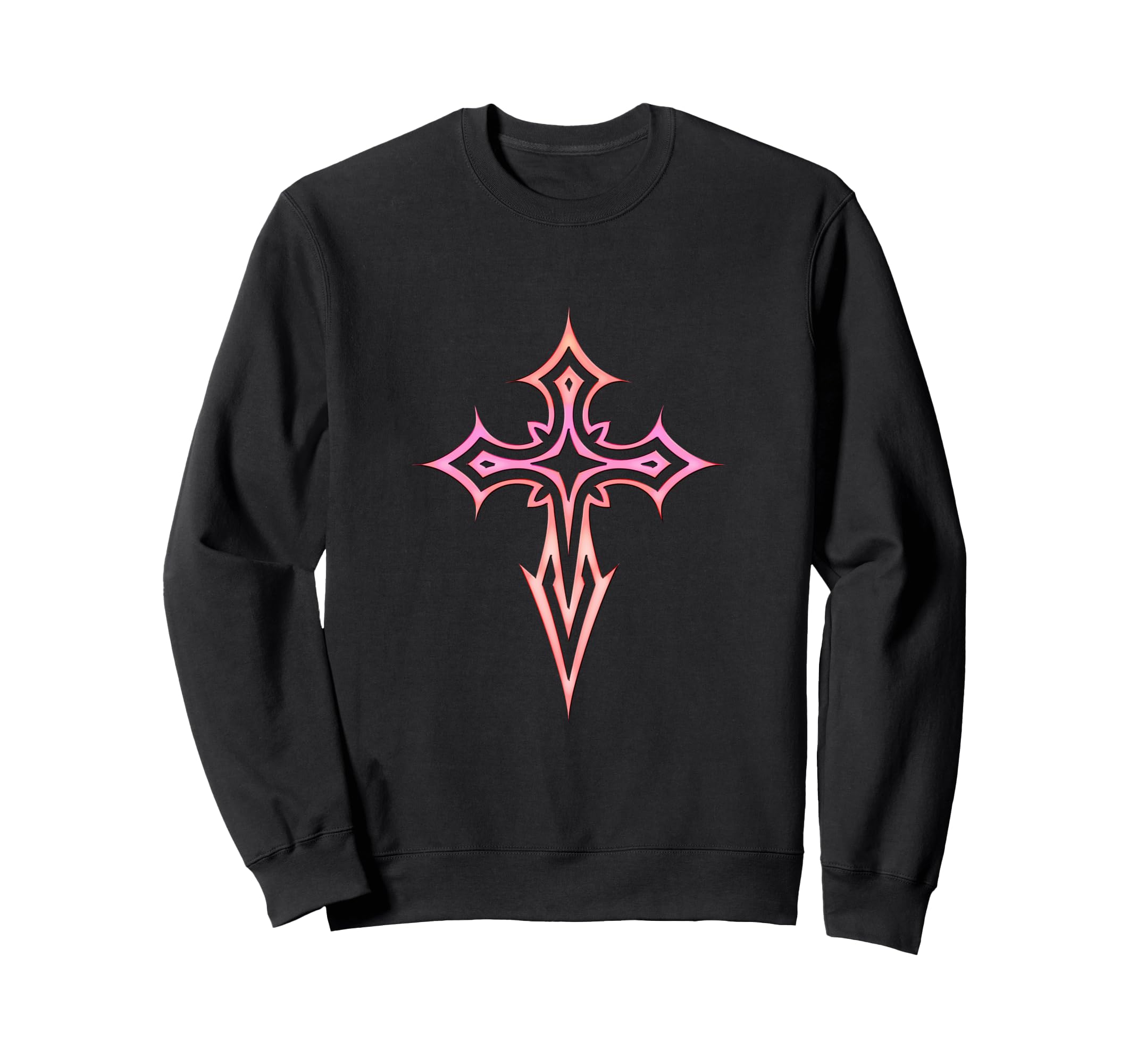 Gothic Cross Y2K Alt Aesthetic Emo Sweatshirt - Minimalist Print Men Women - T-Shirt, Sweatshirt, Hoodie