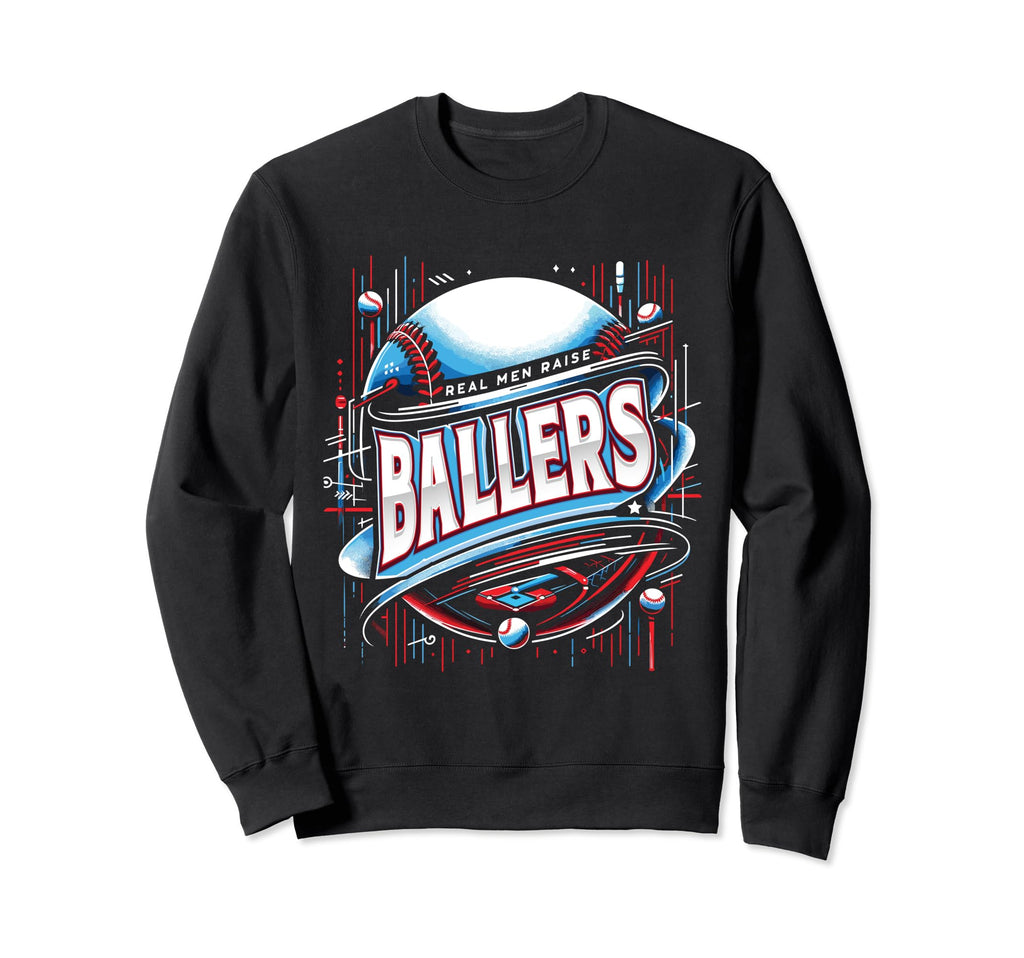 Son Fathers Day Baseball Dad Sweatshirt - Graphic Print Men Women - T-Shirt, Sweatshirt, Hoodie