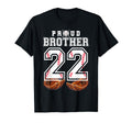 Proud Brother Baseball Player Number 22 T-Shirt - Graphic Print for Adults - T-Shirt, Sweatshirt, Hoodie