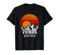 Vienna Austria Mountain Sunset T-Shirt - Minimalist Print for Adults - T-Shirt, Sweatshirt, Hoodie