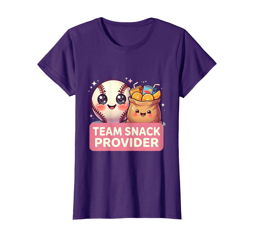 Team Snack Provider Mom Baseball T-Shirt - Minimalist Print for Adults - T-Shirt, Sweatshirt, Hoodie