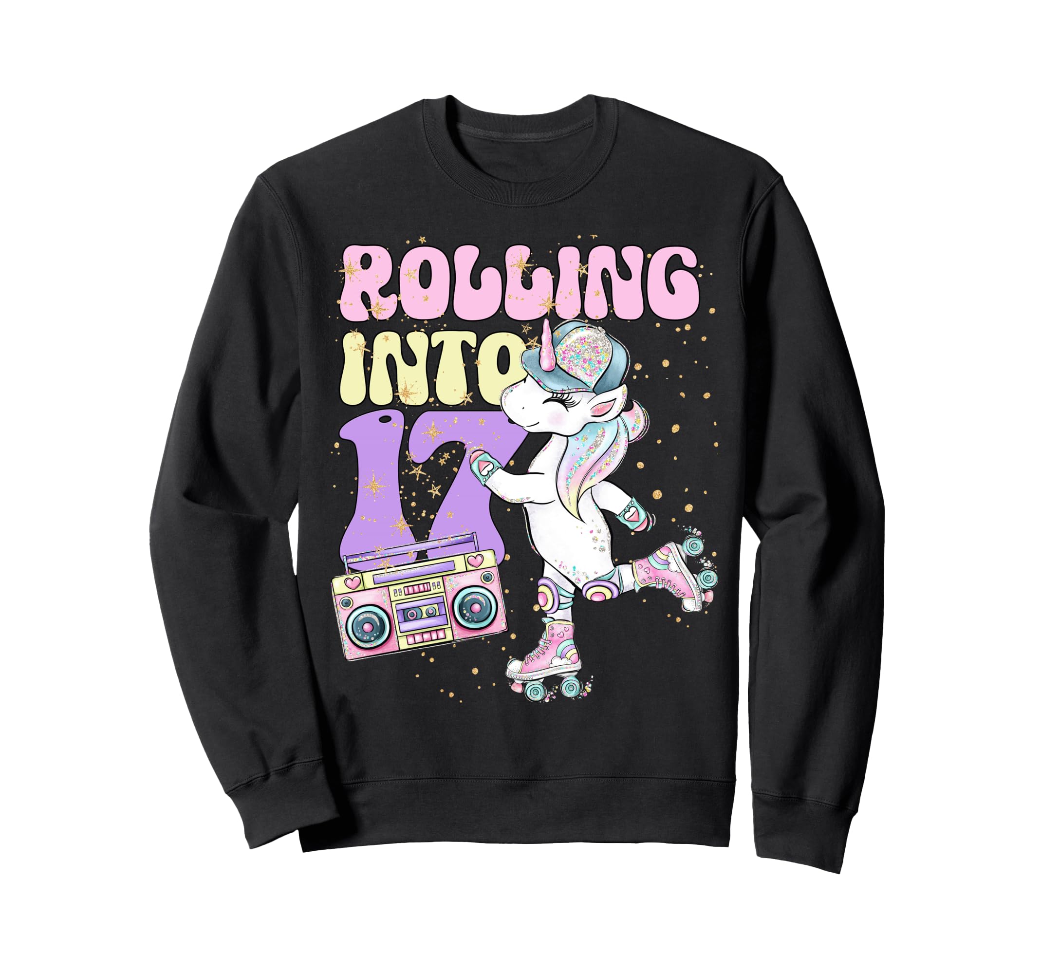 17Th Birthday Roller Skate Party Sweatshirt - Minimalist Print for Adults - T-Shirt, Sweatshirt, Hoodie