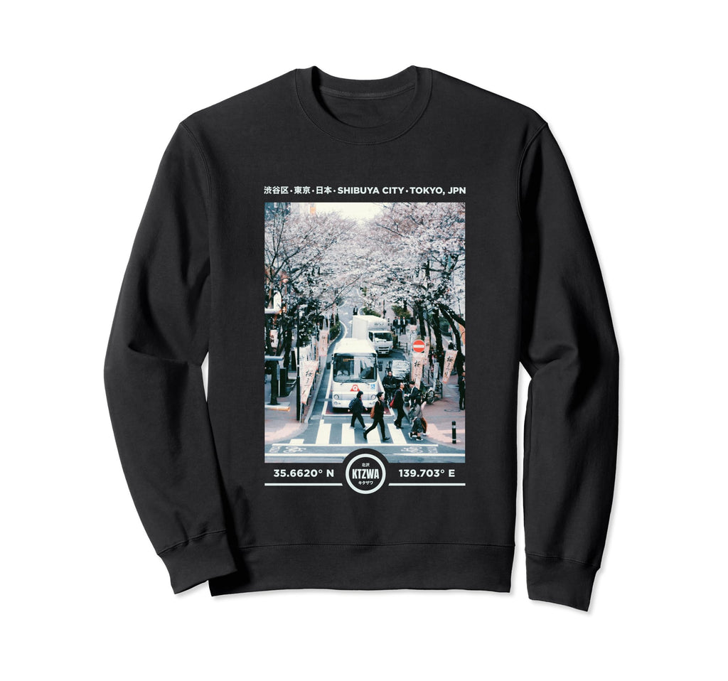 Japanese 90S Aesthetic Cherry Sweatshirt - Fun Novelty Design for Adults - T-Shirt, Sweatshirt, Hoodie