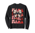 Groovy Mama Baseball Coquette Stitch Sweatshirt - Unique Graphic Unisex - T-Shirt, Sweatshirt, Hoodie