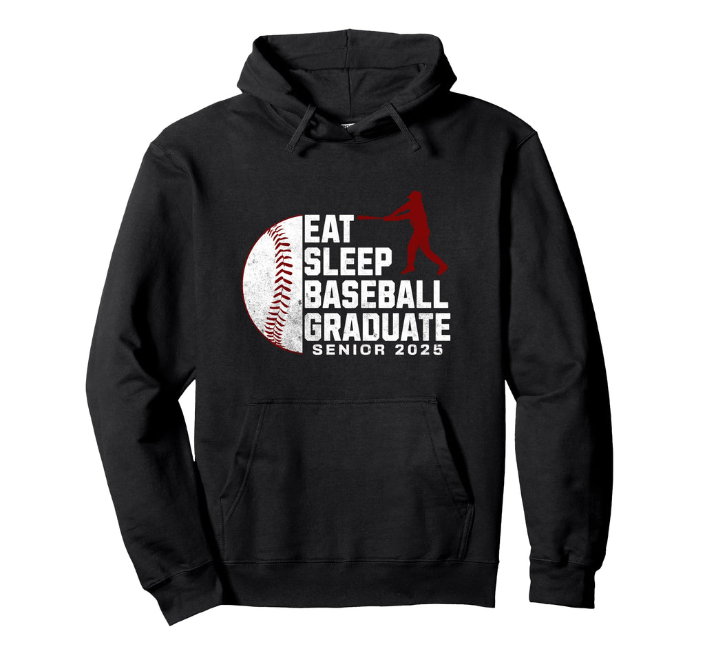 Baseball Senior Matching Class 2025 Hoodie - Minimalist Print for Adults - T-Shirt, Sweatshirt, Hoodie