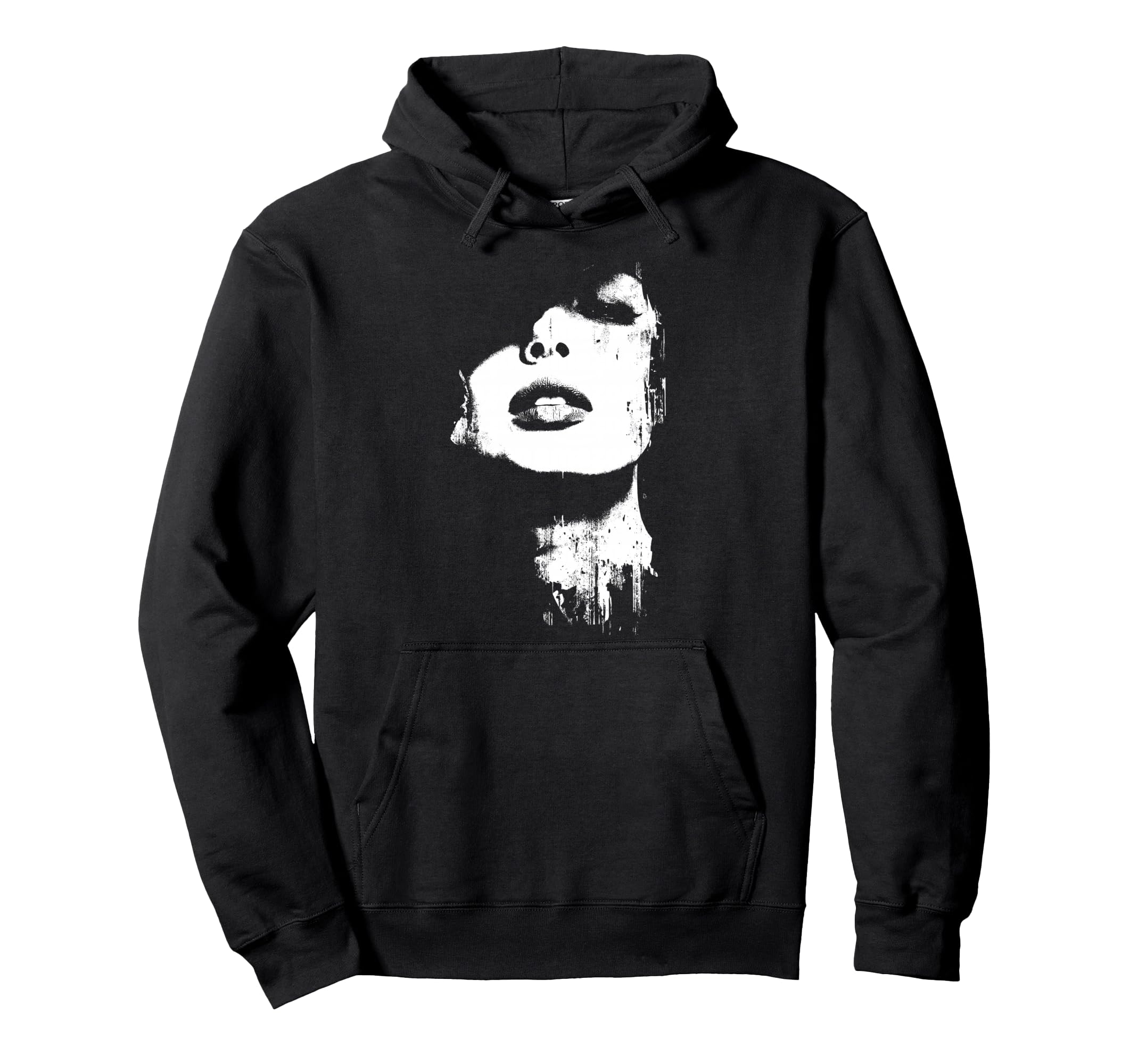 Grunge Portrait 6Xl Hoodie - Unique Graphic for Adults - T-Shirt, Sweatshirt, Hoodie