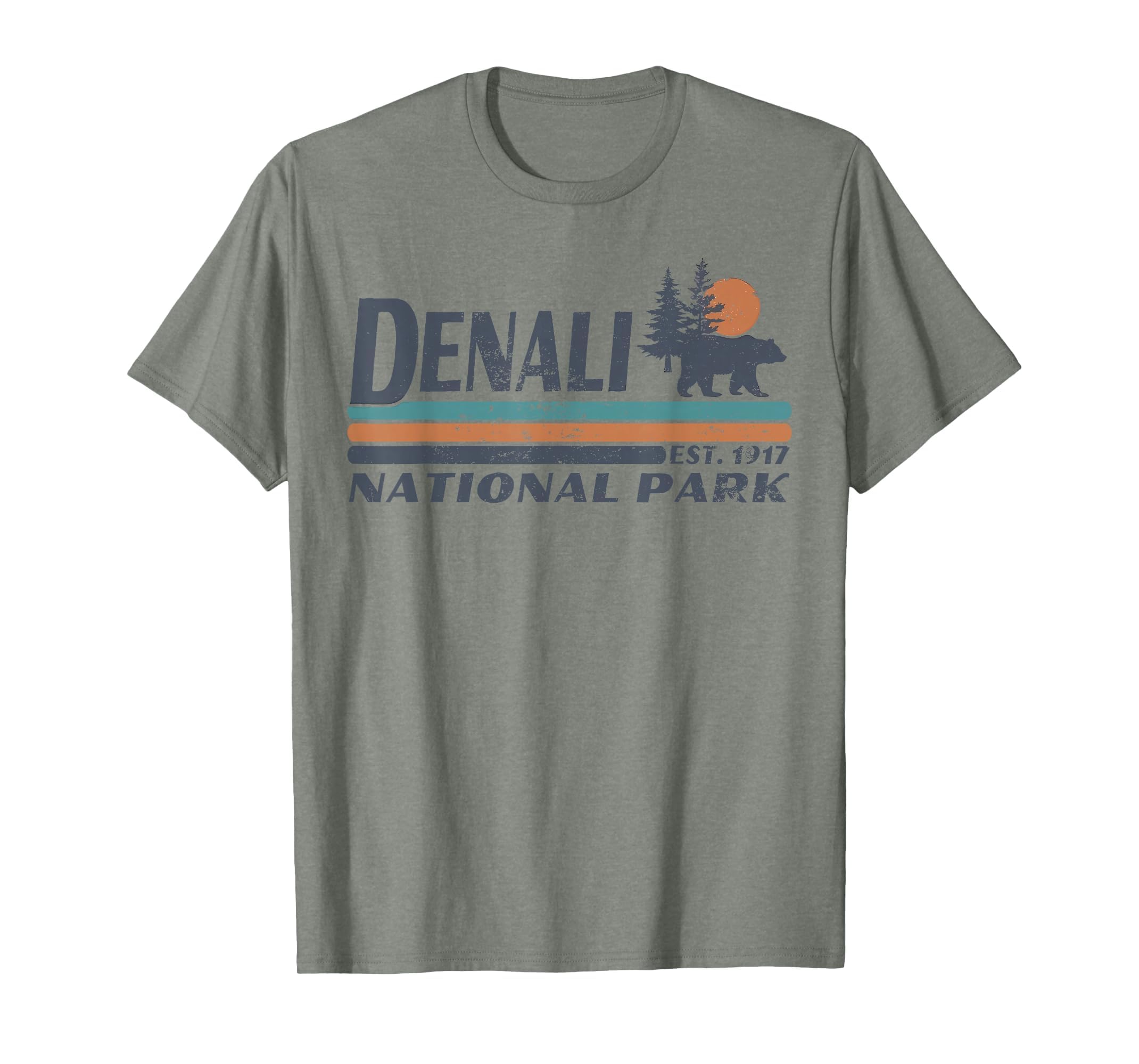Denali National Park Mountains Hiking T-Shirt - Fun Novelty Design Unisex - T-Shirt, Sweatshirt, Hoodie