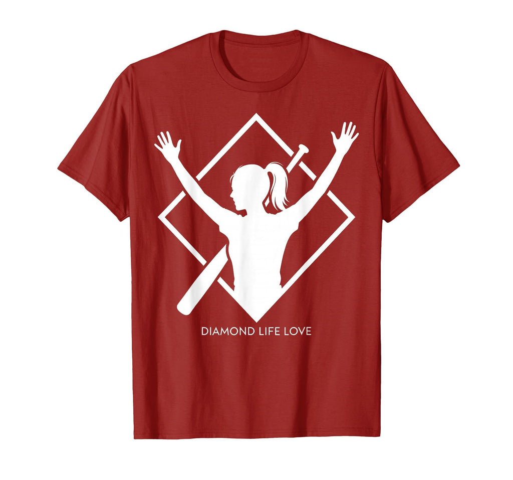 Diamond Life Love Baseball Mom T-Shirt - Casual Everyday Wear Men Women - T-Shirt, Sweatshirt, Hoodie