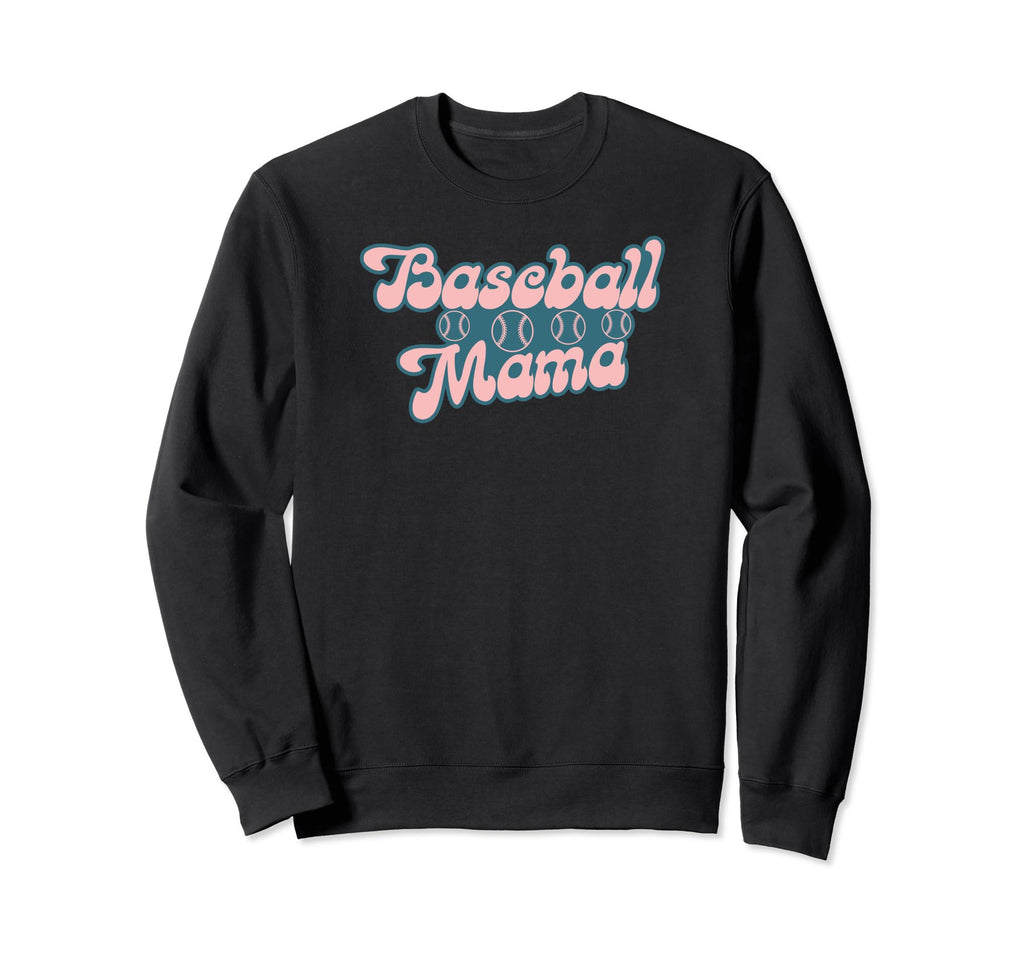 Baseball Mama Baseball Sweatshirt - Minimalist Print Unisex - T-Shirt, Sweatshirt, Hoodie