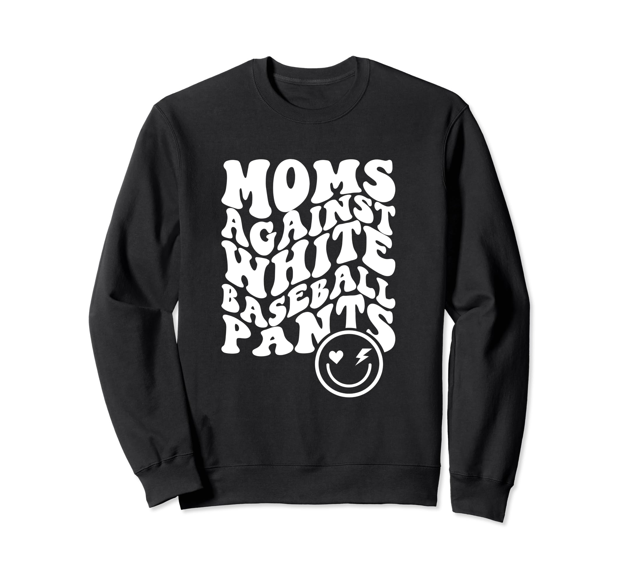 Funny Moms Against White Baseball Sweatshirt - Custom Art Print for Adults - T-Shirt, Sweatshirt, Hoodie