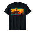 Saddle Western Cowboy Western Sunset T-Shirt - Custom Art Print for Adults - T-Shirt, Sweatshirt, Hoodie