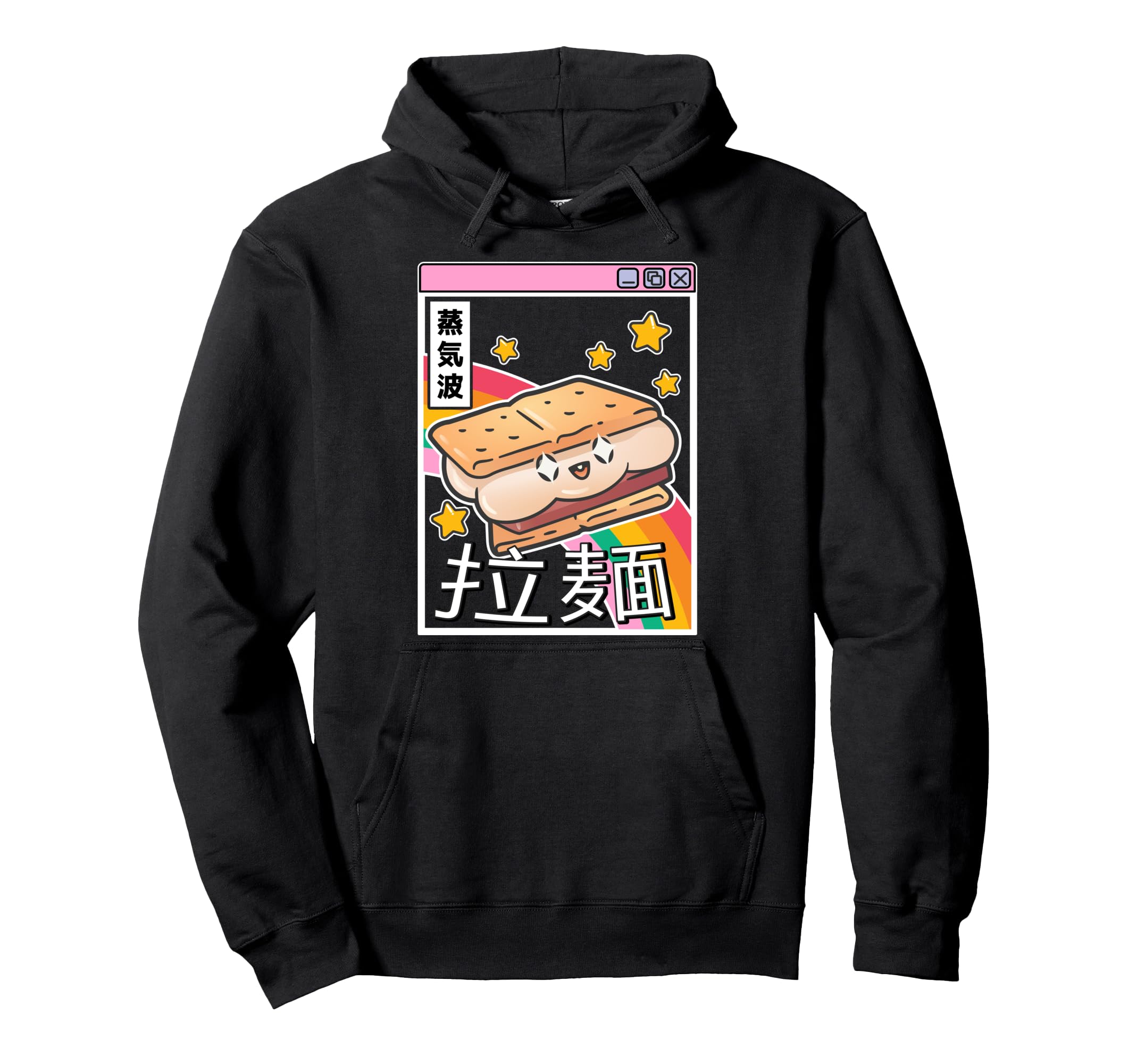 Happy Smore Digital Japan 80S Otaku Anime Hoodie - Unique Graphic Unisex - T-Shirt, Sweatshirt, Hoodie