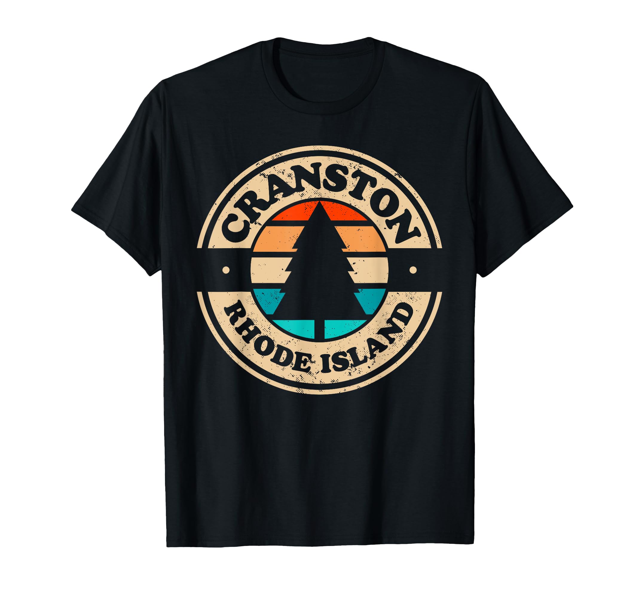 Cranston Rhode Island Ri 70S 80S T-Shirt - Custom Art Print Unisex - T-Shirt, Sweatshirt, Hoodie