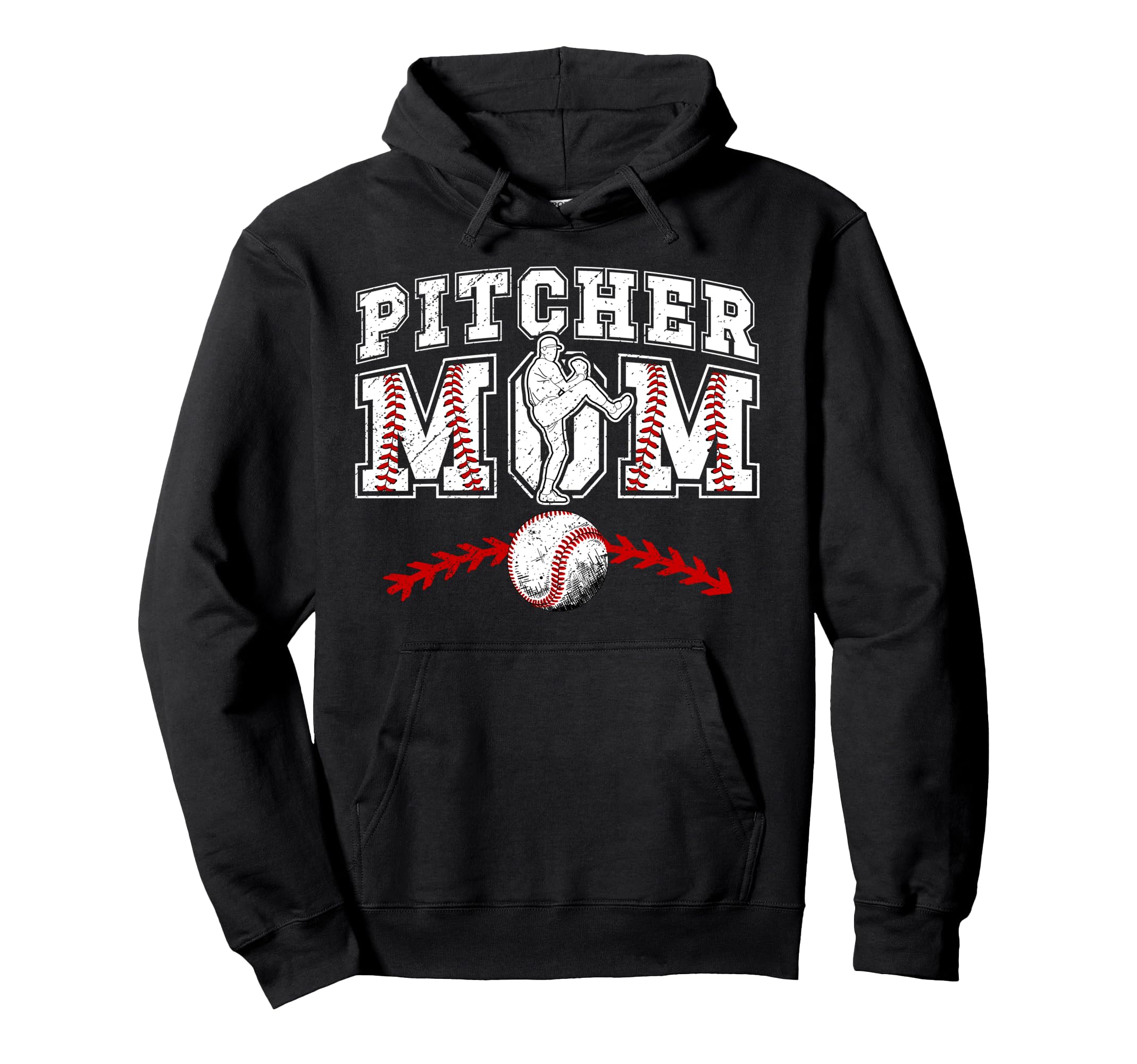 Baseball Pitcher Mom Baseball Pitcher Hoodie - Fun Novelty Design Unisex - T-Shirt, Sweatshirt, Hoodie