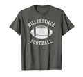 Millersville Football Distressed 80S T-Shirt - Streetwear Style Men Women - T-Shirt, Sweatshirt, Hoodie