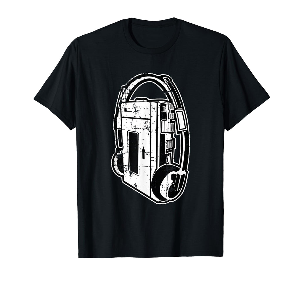 Distressed Walkman 80S Music Lover T-Shirt - Aesthetic Graphic Unisex - T-Shirt, Sweatshirt, Hoodie