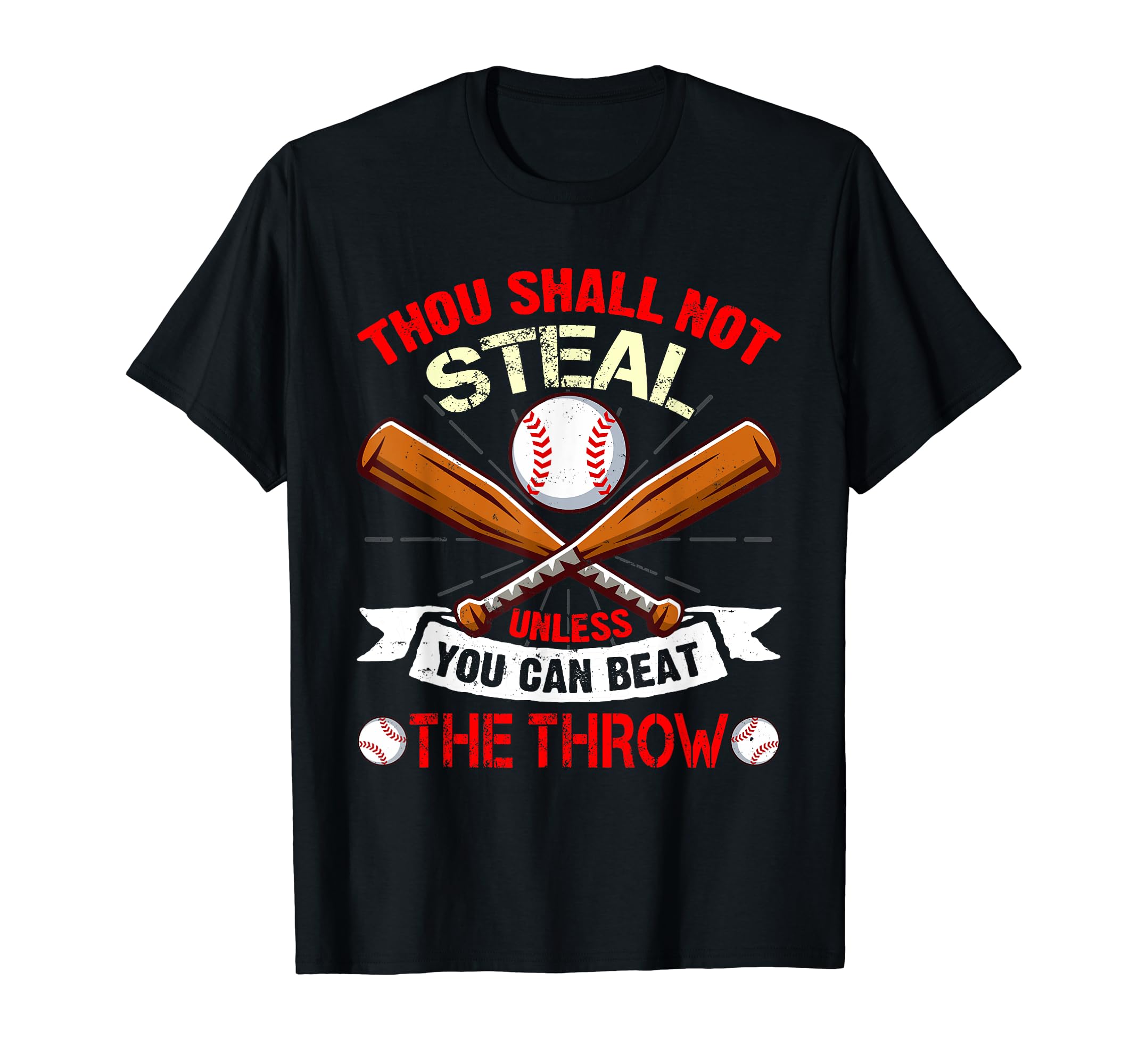 Thou Shall Not Steal Unless You T-Shirt - Fun Novelty Design for Adults - T-Shirt, Sweatshirt, Hoodie