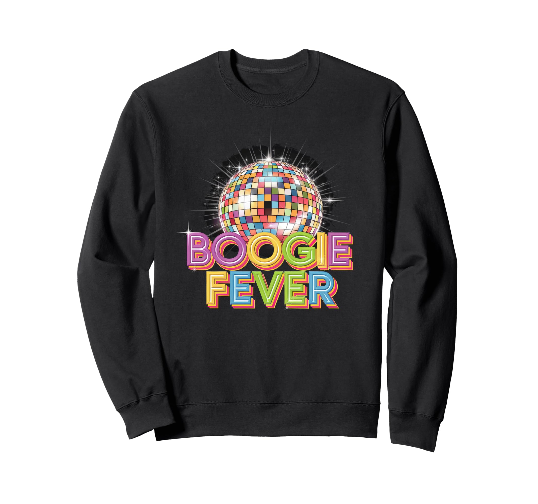 Disco Ball Boogie Fever Discoball Sweatshirt - Graphic Print Men Women - T-Shirt, Sweatshirt, Hoodie
