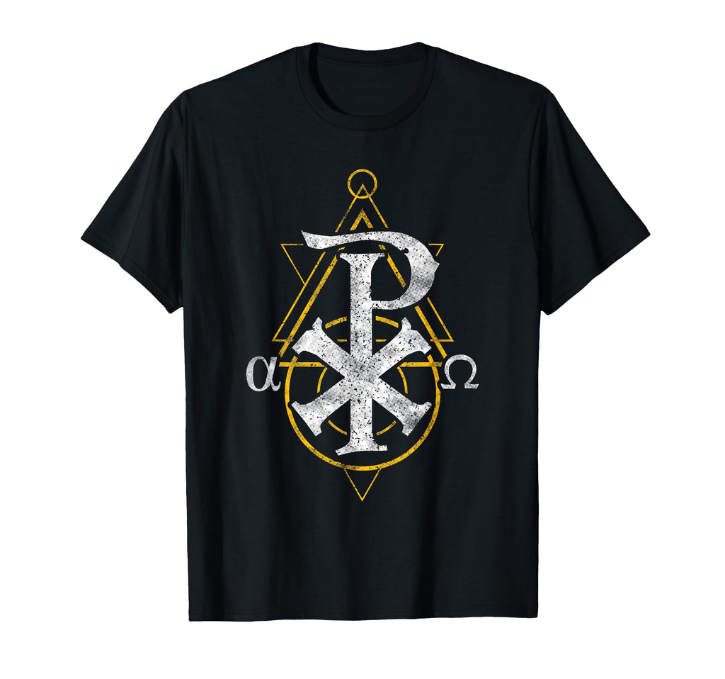 Jesus Christ Chi Ro Christogram T-Shirt - Custom Art Print Unisex - T-Shirt, Sweatshirt, Hoodie