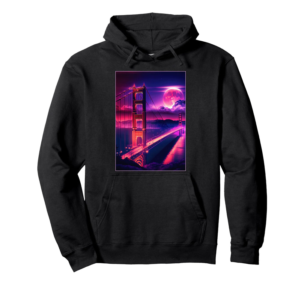 San Francisco Vaporwave Aesthetic I Love Hoodie - Minimalist Print Unisex - T-Shirt, Sweatshirt, Hoodie