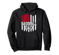Baseball Dad Patriotic Family Pride Love Hoodie - Aesthetic Graphic Unisex - T-Shirt, Sweatshirt, Hoodie