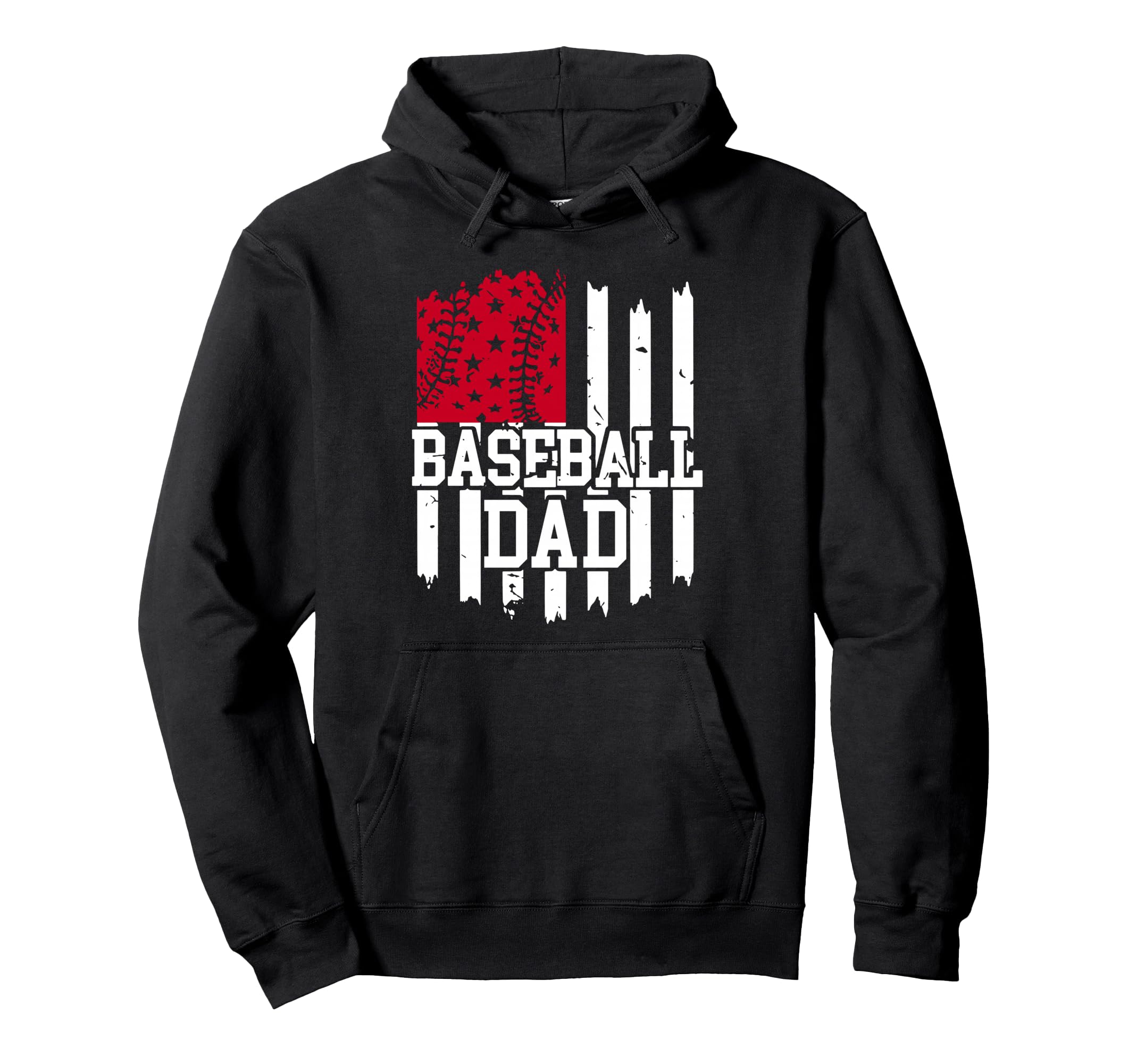 Baseball Dad Patriotic Family Pride Love Hoodie - Aesthetic Graphic Unisex - T-Shirt, Sweatshirt, Hoodie