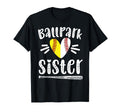 Ballpark Sister Heart Softball Baseball T-Shirt - Aesthetic Graphic Unisex - T-Shirt, Sweatshirt, Hoodie