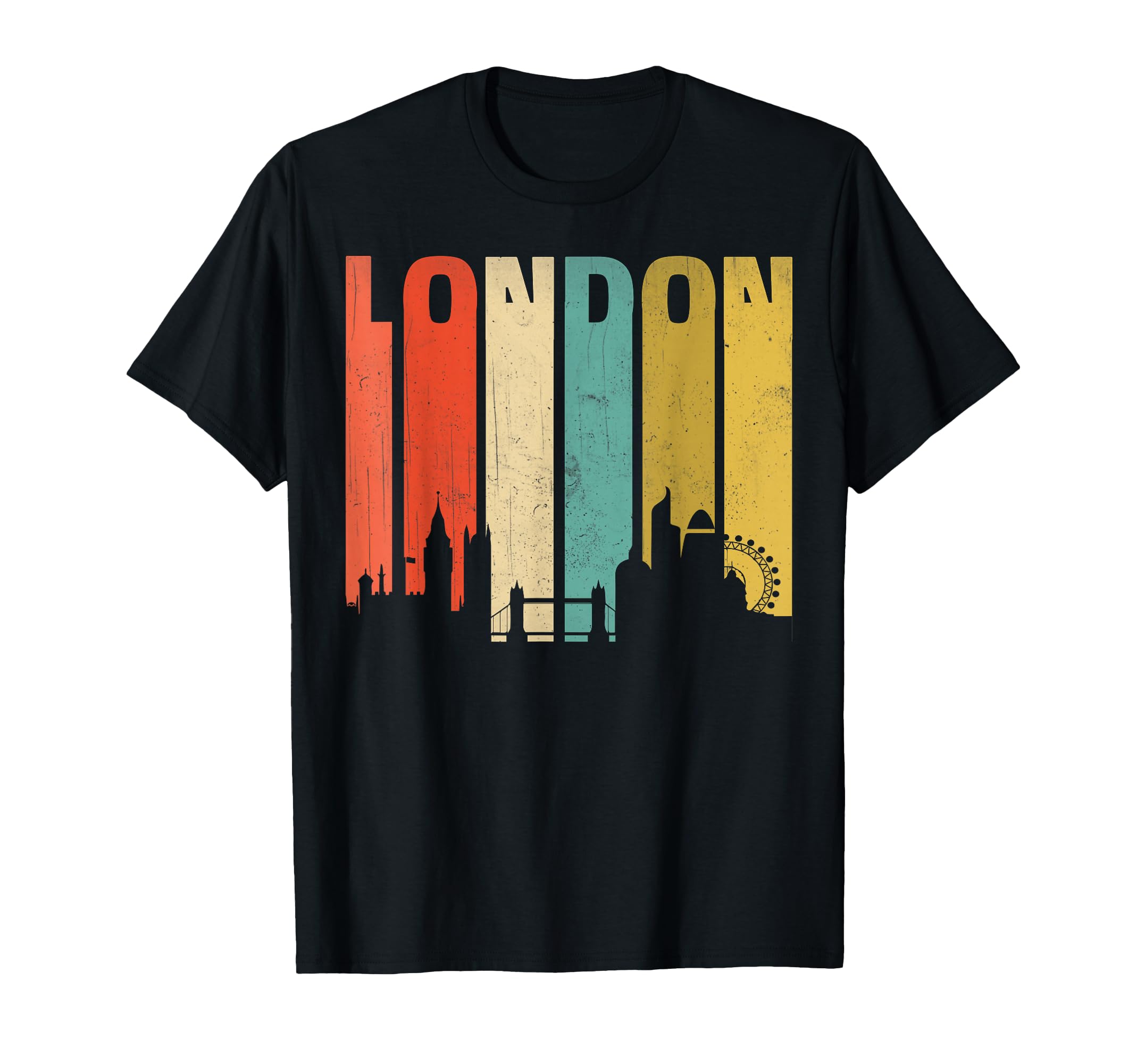 London Souvenir Stripes London T-Shirt - Custom Art Print for Adults - T-Shirt, Sweatshirt, Hoodie