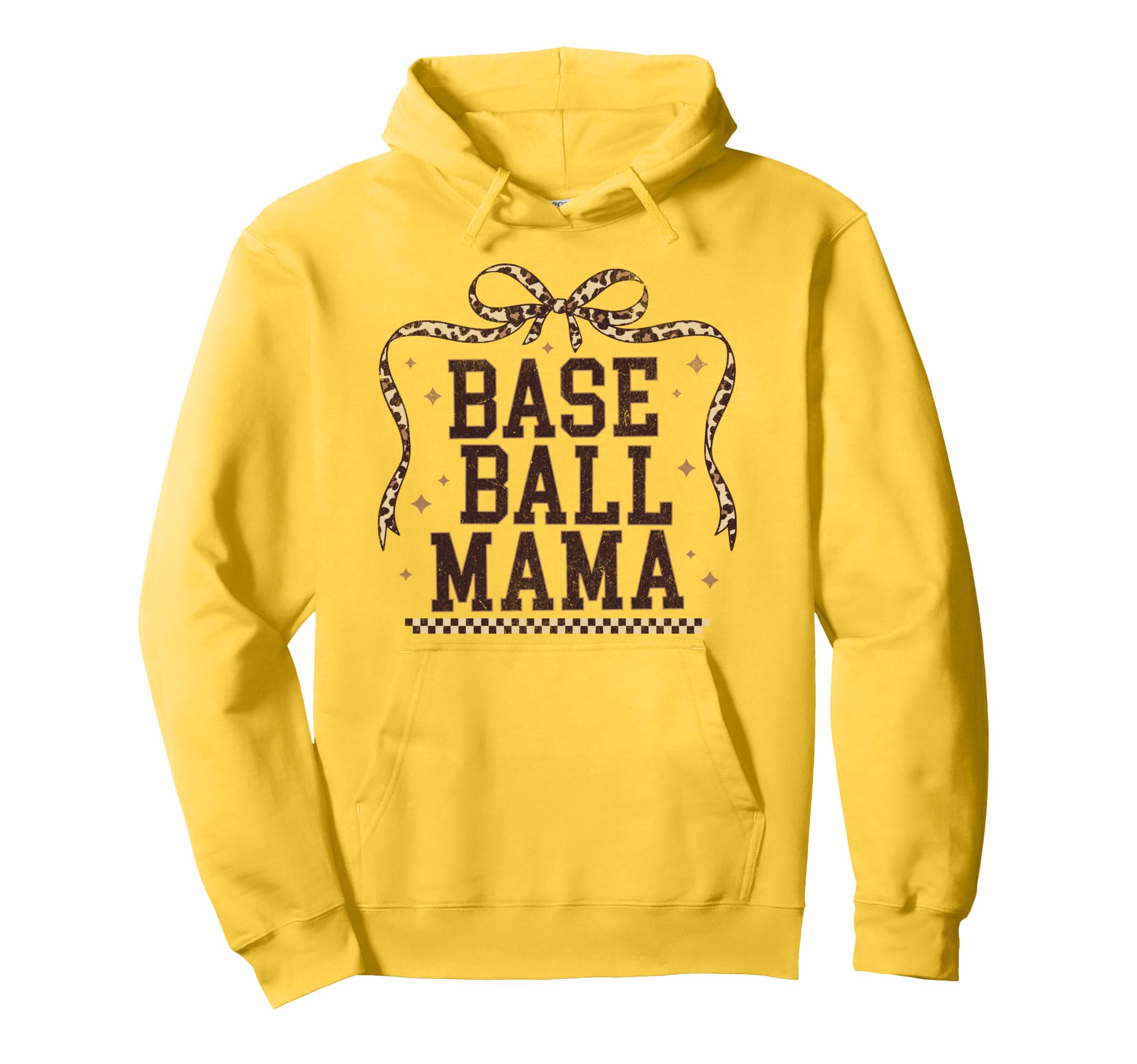 Baseball Mama Coquette Leopard Bow Hoodie - Trendy Graphic for Adults - T-Shirt, Sweatshirt, Hoodie
