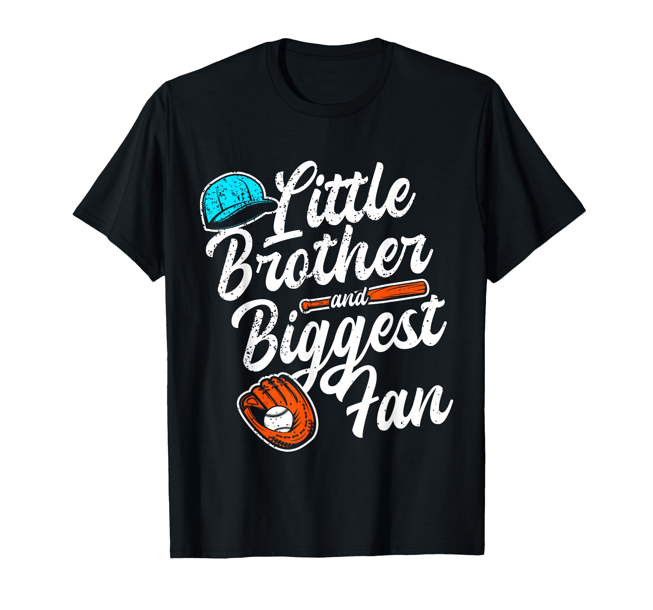 Little Brother And Biggest Fan Baseball T-Shirt - Graphic Print Men Women - T-Shirt, Sweatshirt, Hoodie