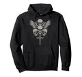 Skull Cross Y2K Grunge Aesthetic Hoodie - Casual Everyday Wear for Adults - T-Shirt, Sweatshirt, Hoodie