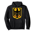 Coat Arms Germany Distressed Hoodie - Graphic Print Men Women - T-Shirt, Sweatshirt, Hoodie