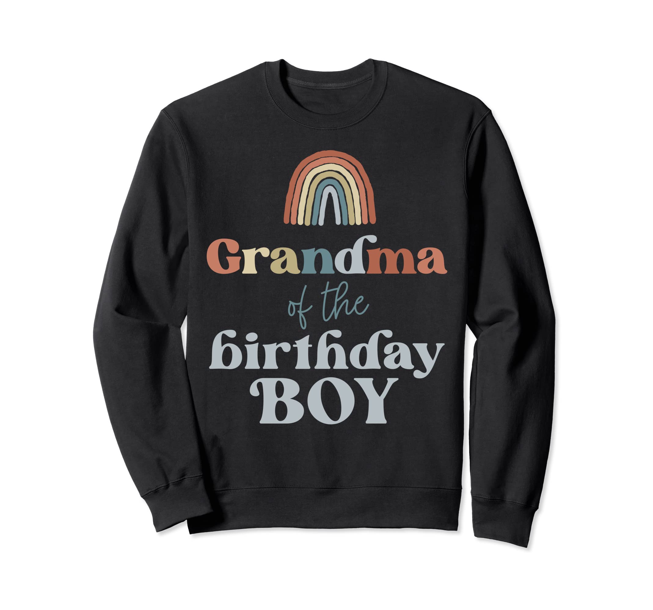 Grandma Birthday Boho Rainbow Sweatshirt - Custom Art Print for Adults - T-Shirt, Sweatshirt, Hoodie