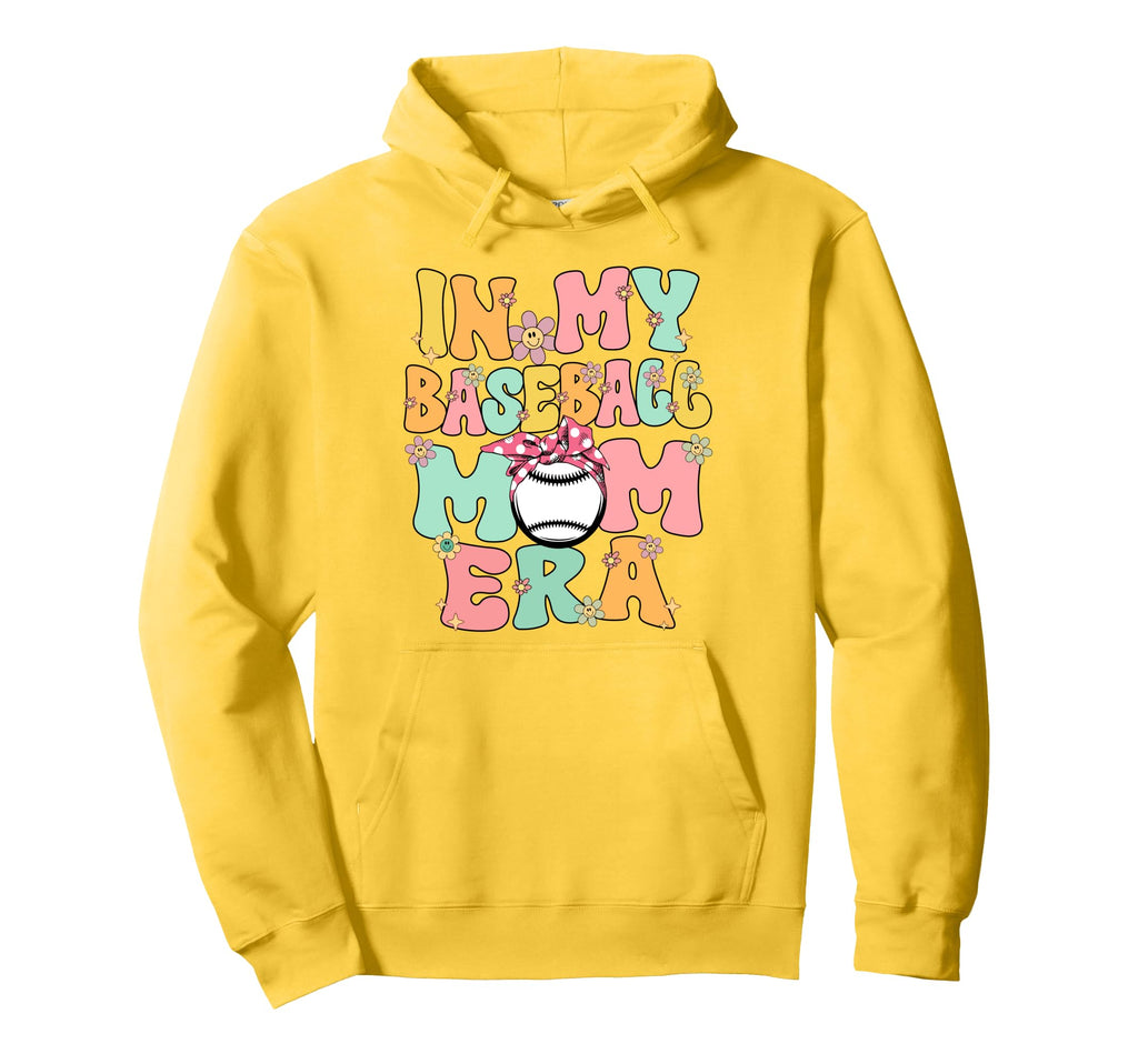 My Baseball Mom Era Baseball Mom Hoodie - Casual Everyday Wear for Adults - T-Shirt, Sweatshirt, Hoodie