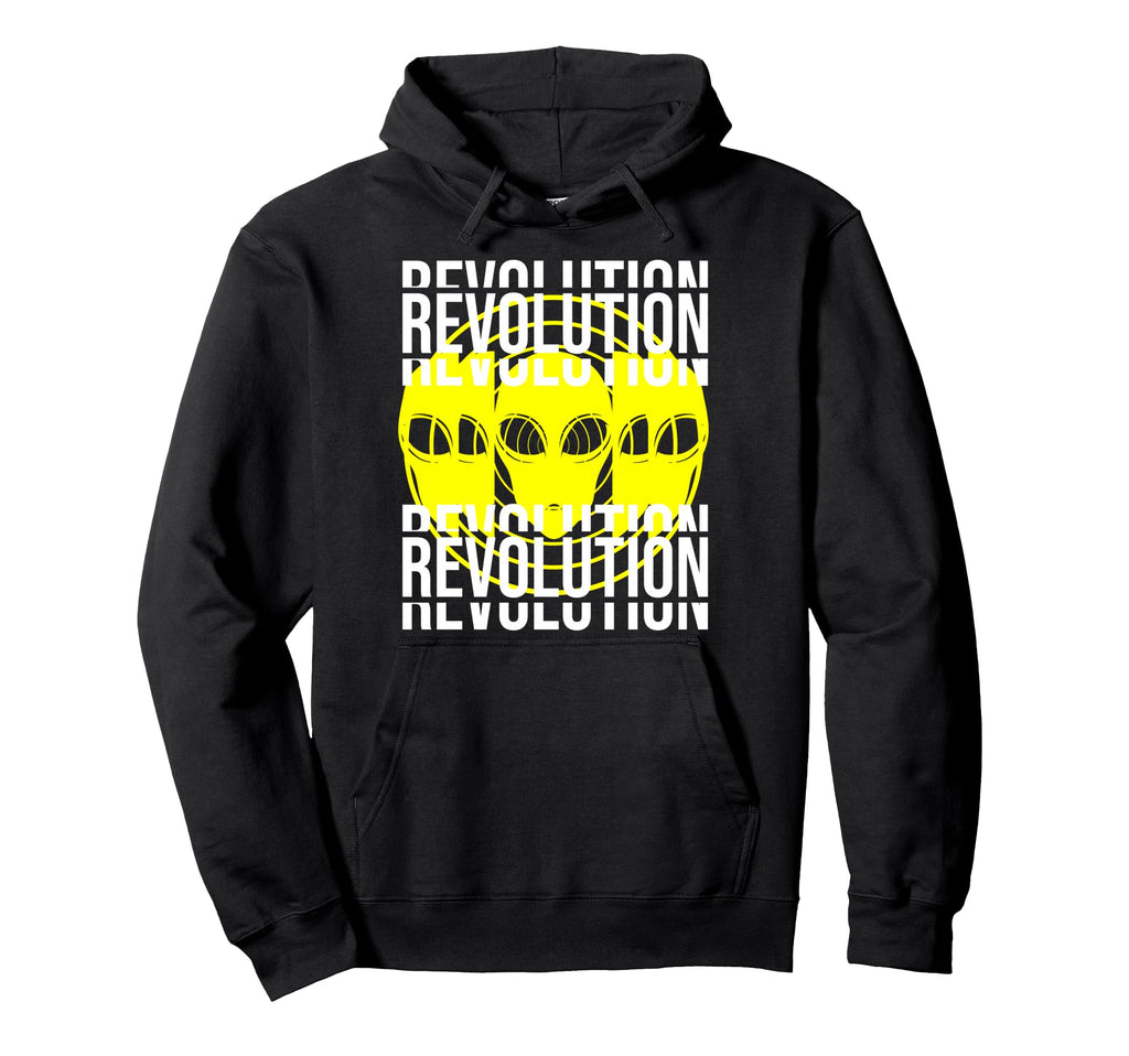 Revolution Alien Aesthetic Edgy Hoodie - Unique Graphic for Adults - T-Shirt, Sweatshirt, Hoodie