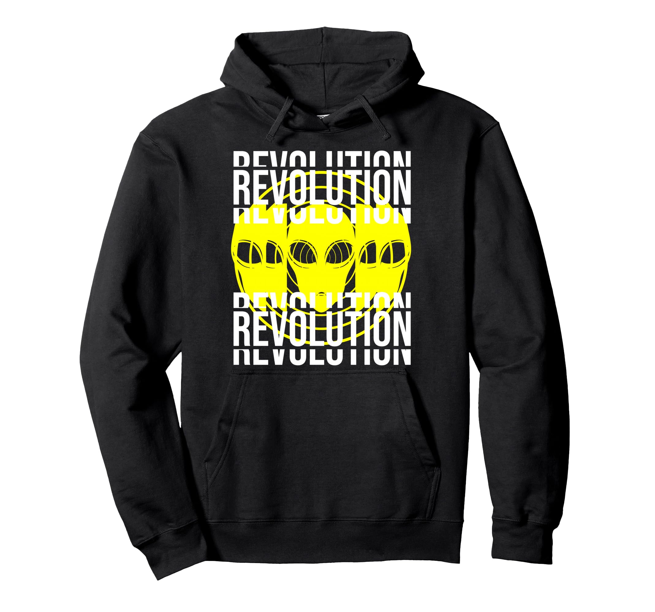Revolution Alien Aesthetic Edgy Hoodie - Unique Graphic for Adults - T-Shirt, Sweatshirt, Hoodie