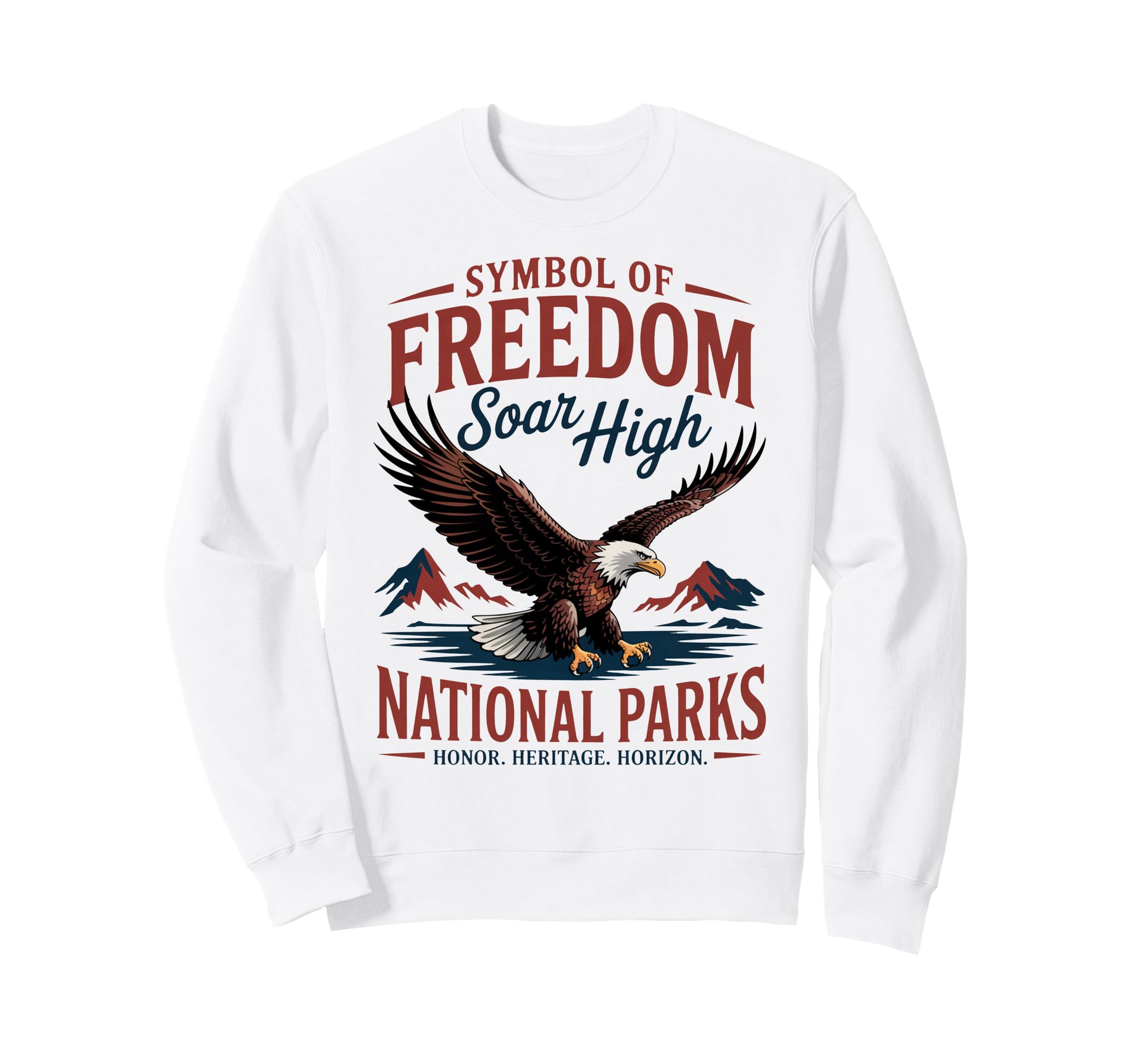 Patriotic American Usa Eagle National Sweatshirt - Graphic Print Unisex - T-Shirt, Sweatshirt, Hoodie