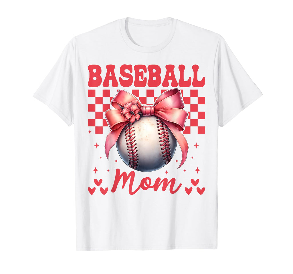 Baseball Mom Baseball Mama Mothers T-Shirt - Custom Art Print for Adults - T-Shirt, Sweatshirt, Hoodie