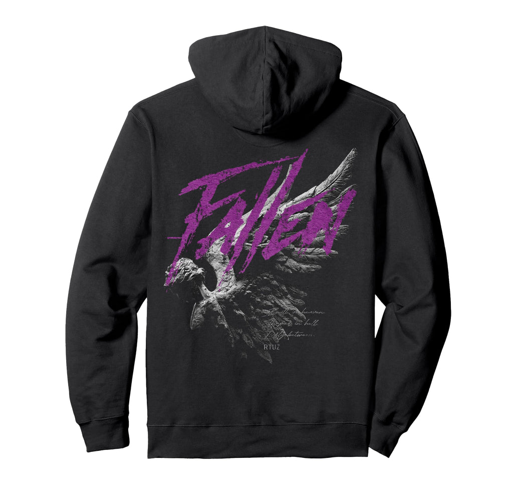 Back Y2K Aesthetic Streetwear Angel Hoodie - Minimalist Print for Adults - T-Shirt, Sweatshirt, Hoodie