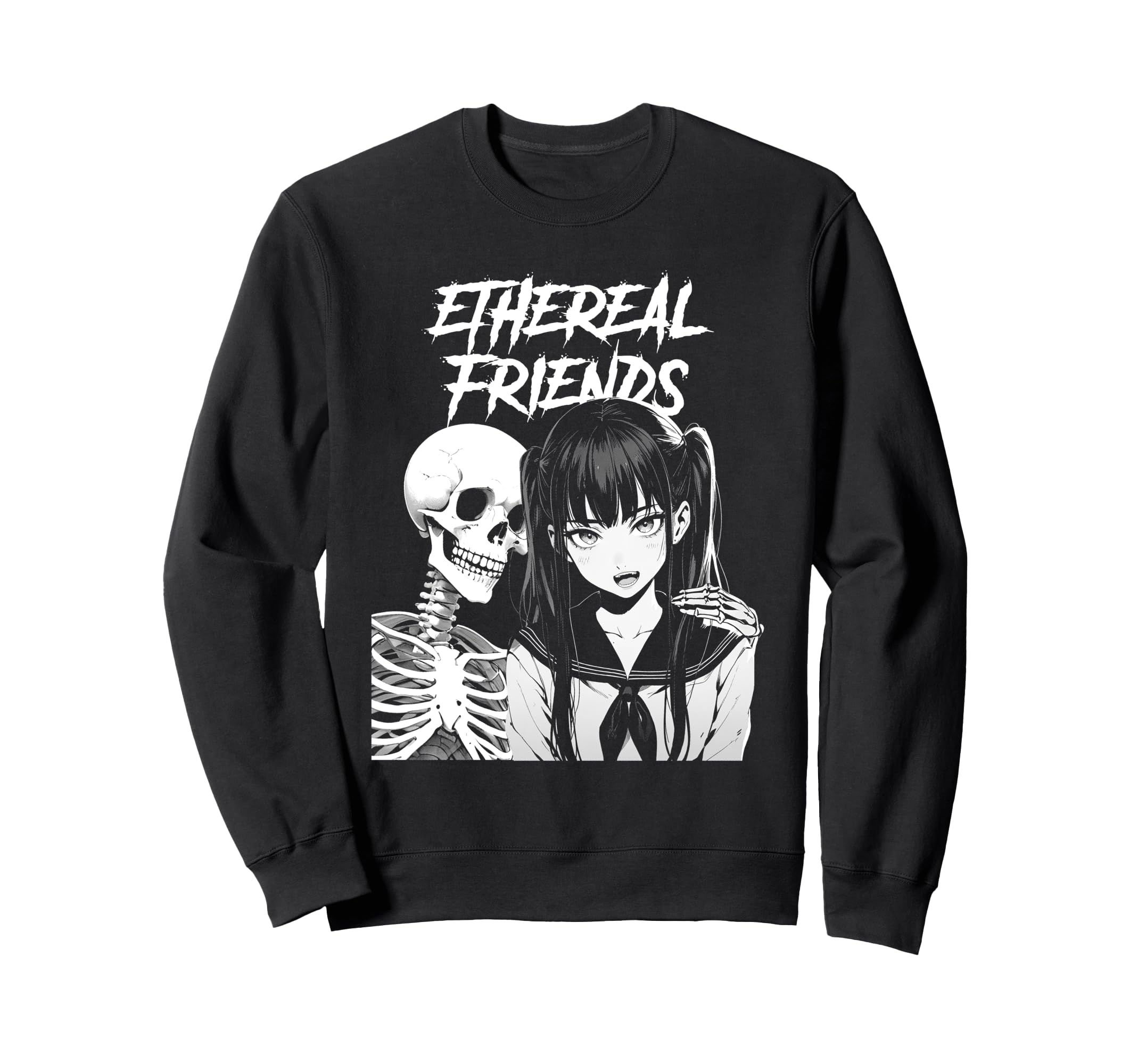 Y2K Emo Aesthetic Goth Anime Sweatshirt - Casual Everyday Wear Unisex - T-Shirt, Sweatshirt, Hoodie
