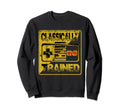 Video Game Distressed Funny Sweatshirt - Casual Everyday Wear Men Women - T-Shirt, Sweatshirt, Hoodie