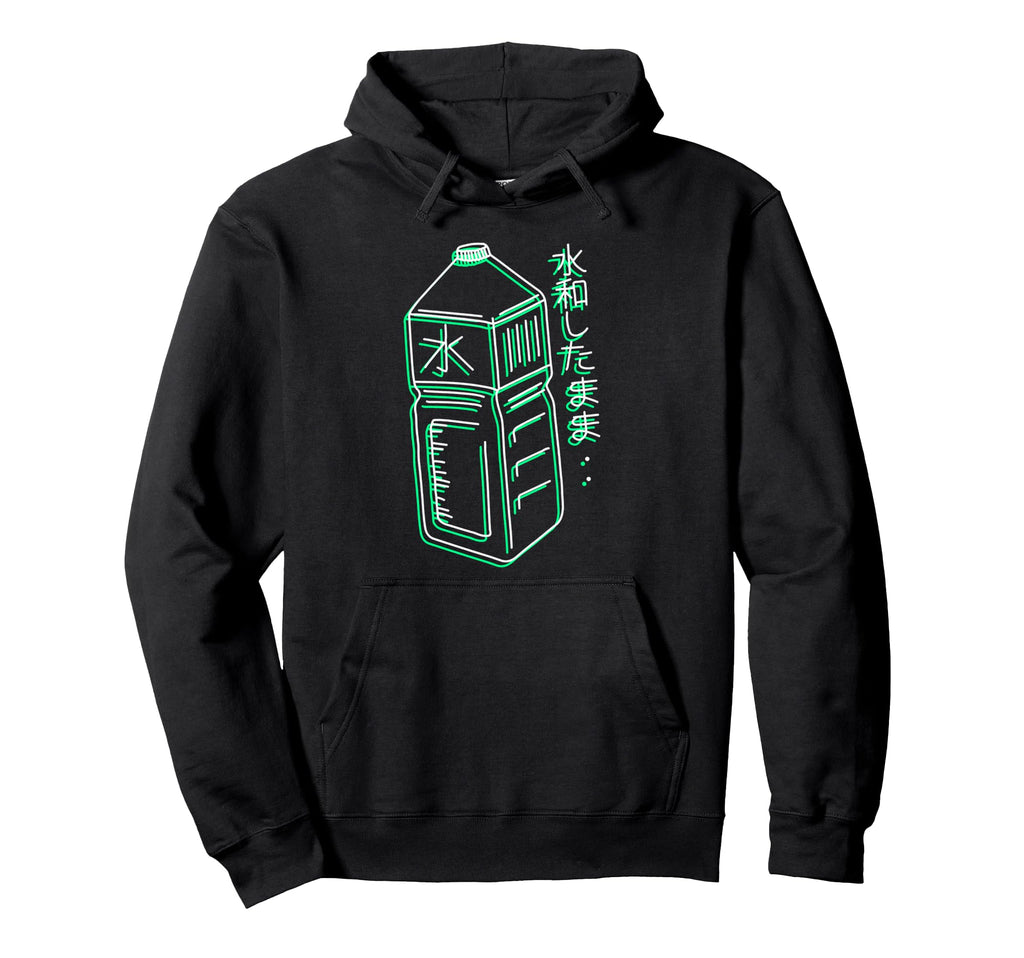 Stay Hydrated Japanese Vaporwave Hoodie - Minimalist Print for Adults - T-Shirt, Sweatshirt, Hoodie