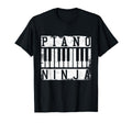 Piano Ninja Distressed Funny T-Shirt - Aesthetic Graphic for Adults - T-Shirt, Sweatshirt, Hoodie